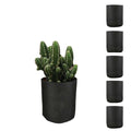 6 Pck 0.6 Gallon Fabric Flower Pots 2.4L Garden Planter Bags Black Felt Root Pouch V238-SUPDZ-39602690228304