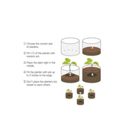 6 Pck 0.6 Gallon Fabric Flower Pots 2.4L Garden Planter Bags Black Felt Root Pouch V238-SUPDZ-39602690228304