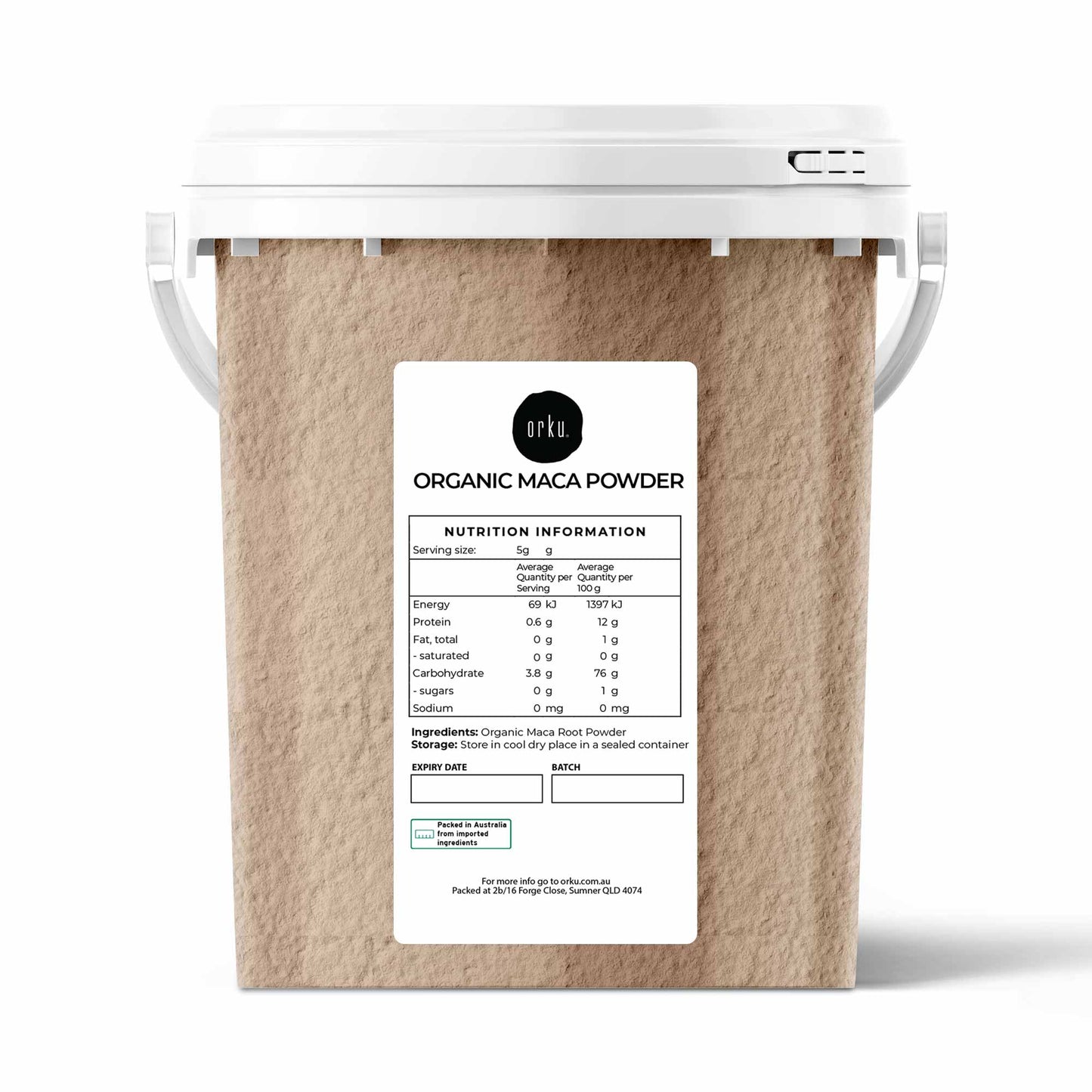 700g Organic Maca Powder Tub Plant Root Super Food Peru Nutritional Supplement V238-SUPDZ-39640699502672