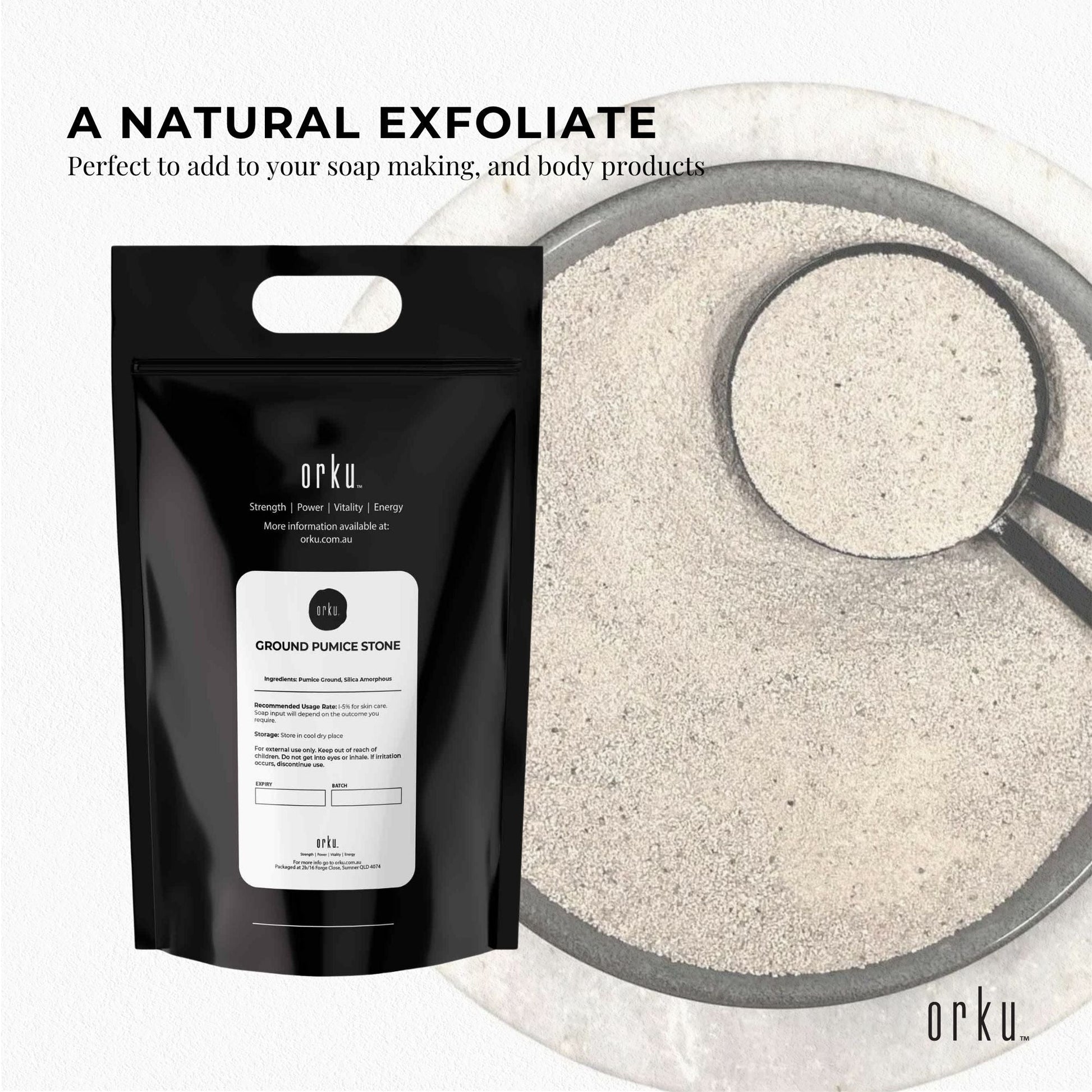 5Kg Ground Pumice Stone Granular Powder Eco Exfoliant Body Scrub Soap Additive V238-SUPDZ-39641656885328