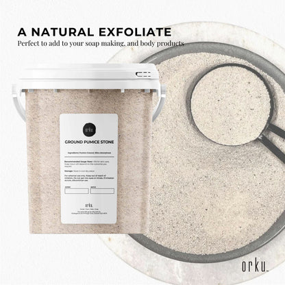 1.3Kg Ground Pumice Stone Granular Powder Tub Exfoliant Body Scrub Soap Additive V238-SUPDZ-39641675563088