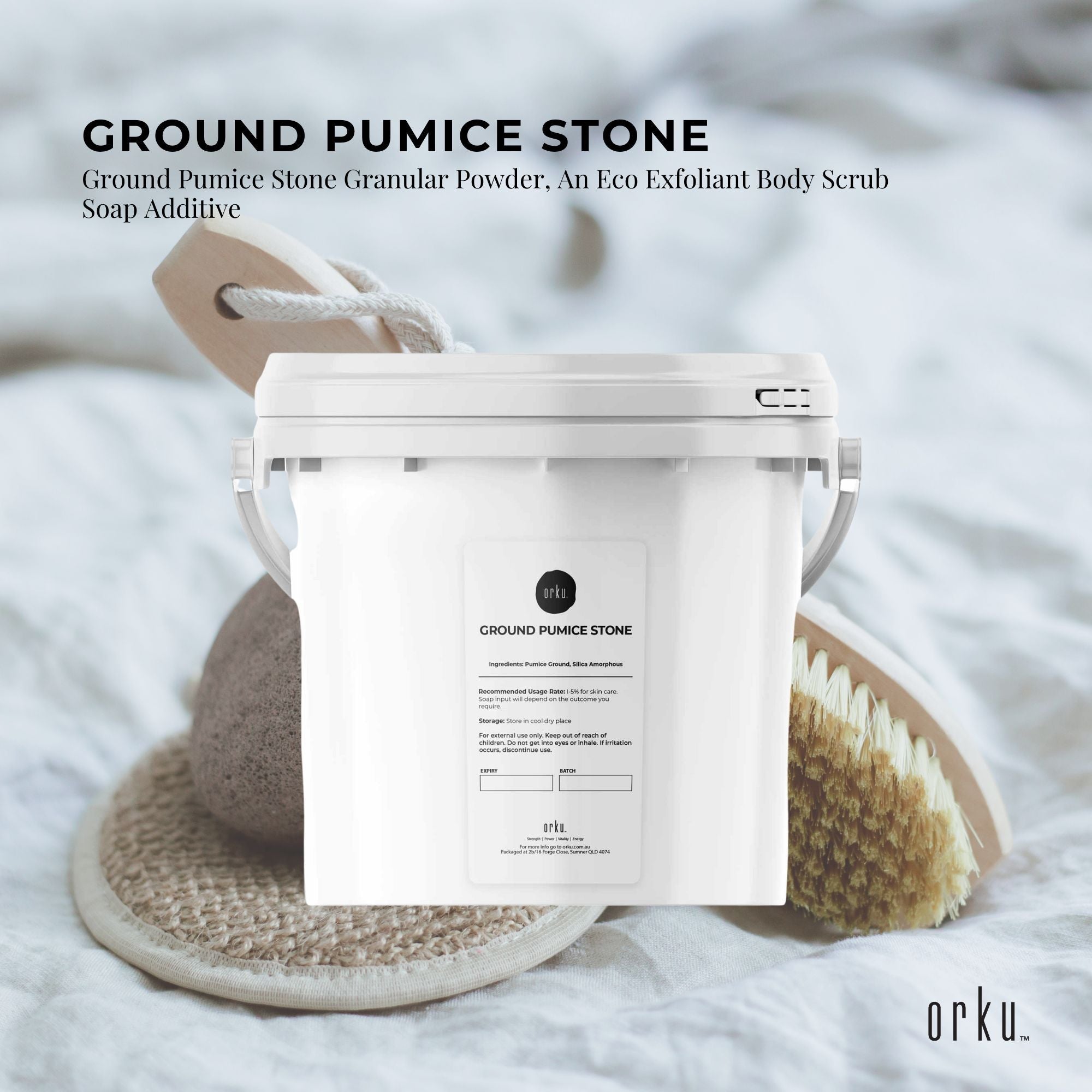 5Kg Ground Pumice Stone Granular Powder Tub Exfoliant Body Scrub Soap Additive V238-SUPDZ-39641682640976