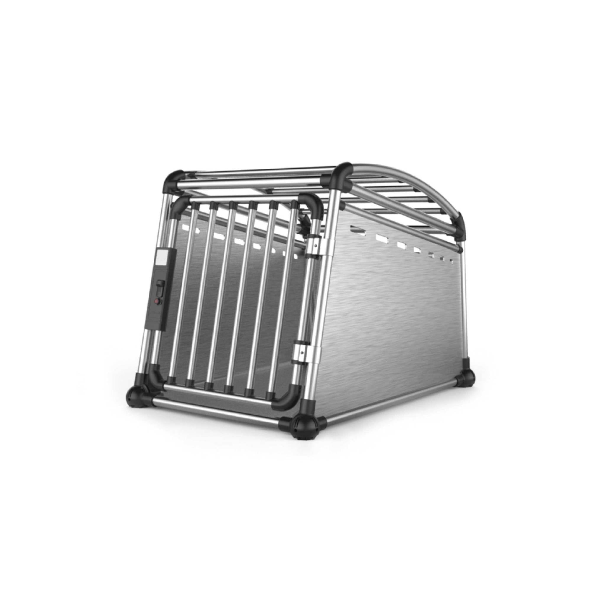 Aluminium Dog Travel Crate 63x68x88cm - Large Pet Car Transport Cage Kennel Box V238-SUPDZ-39646754799696