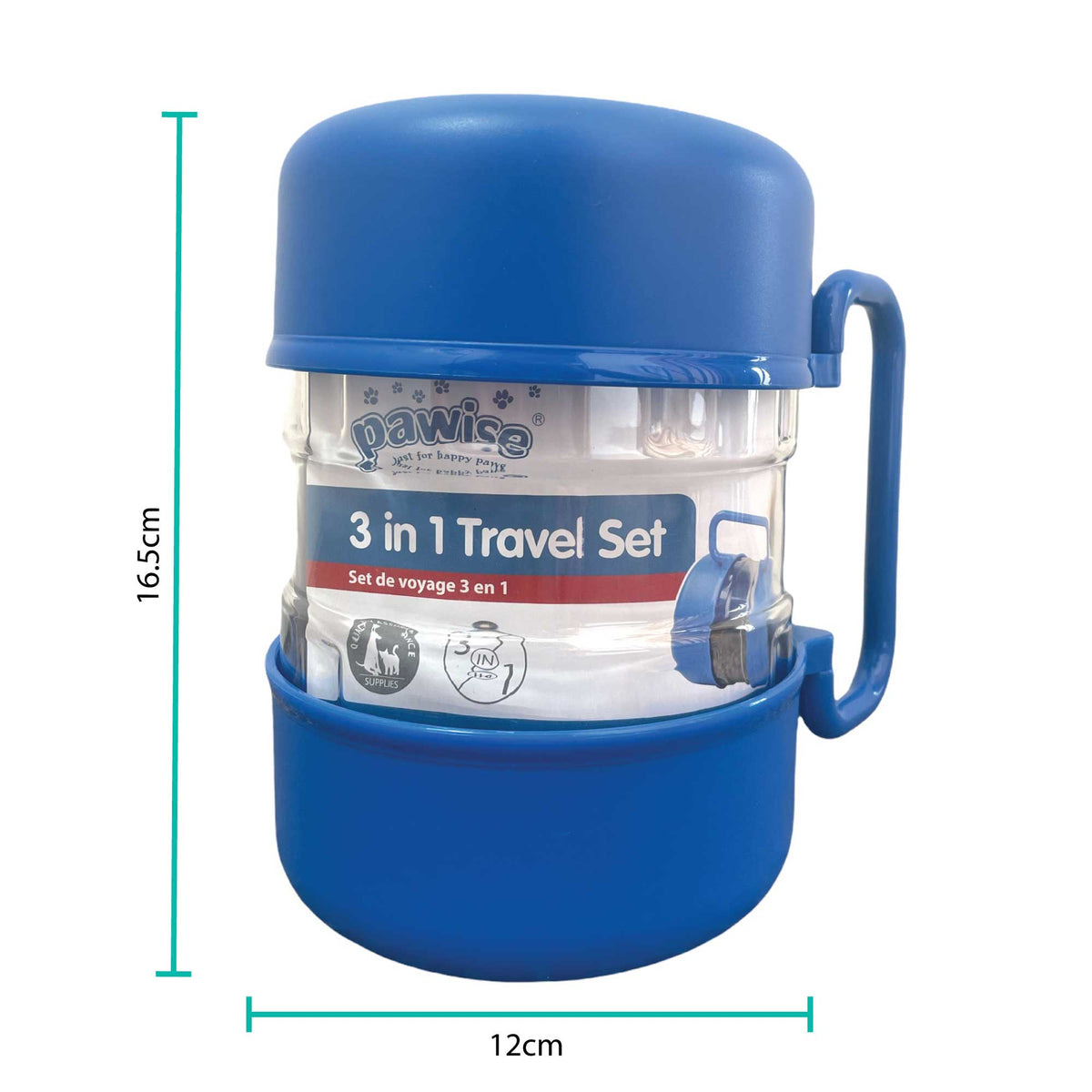 3 In 1 Pet Travel Food Water Bowl Set Dog Cat Portable Feeding Carry Container V238-SUPDZ-39647962497104