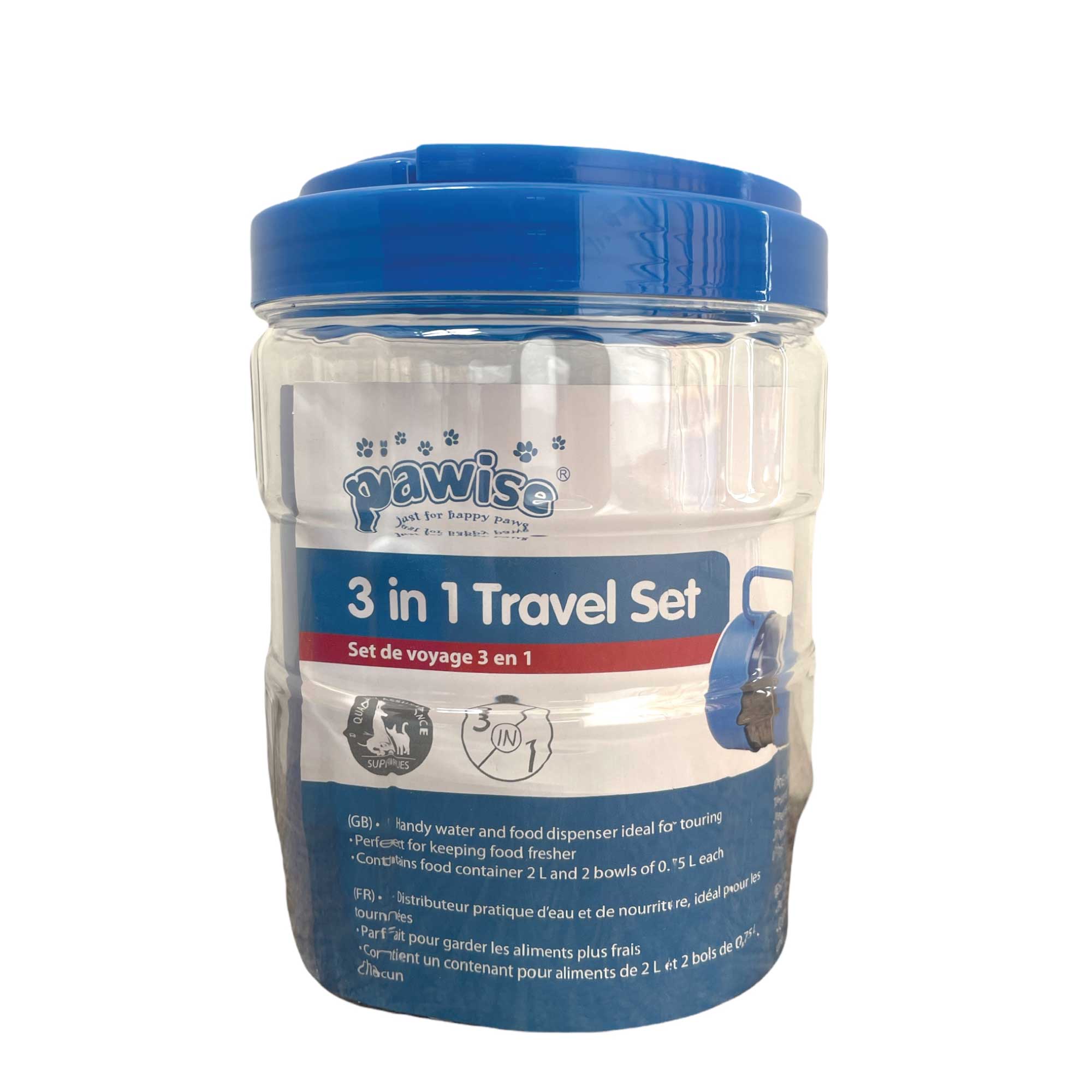 3 In 1 Pet Travel Food Water Bowl Set Dog Cat Portable Feeding Carry Container V238-SUPDZ-39647962497104