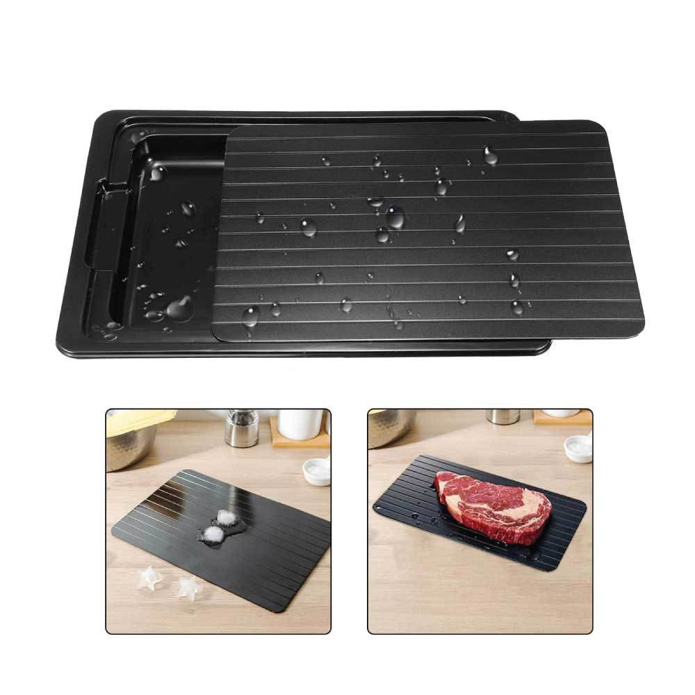 Fast Defrosting Meat Tray FDA Approved - Medium Miracle Aluminium Thawing Plate V238-SUPDZ-39669772091472