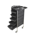 5 Drawer Hairdressing Trolley Black 90x30x36cm Hair Salon Beauty Rolling Cart V238-SUPDZ-39712755417168