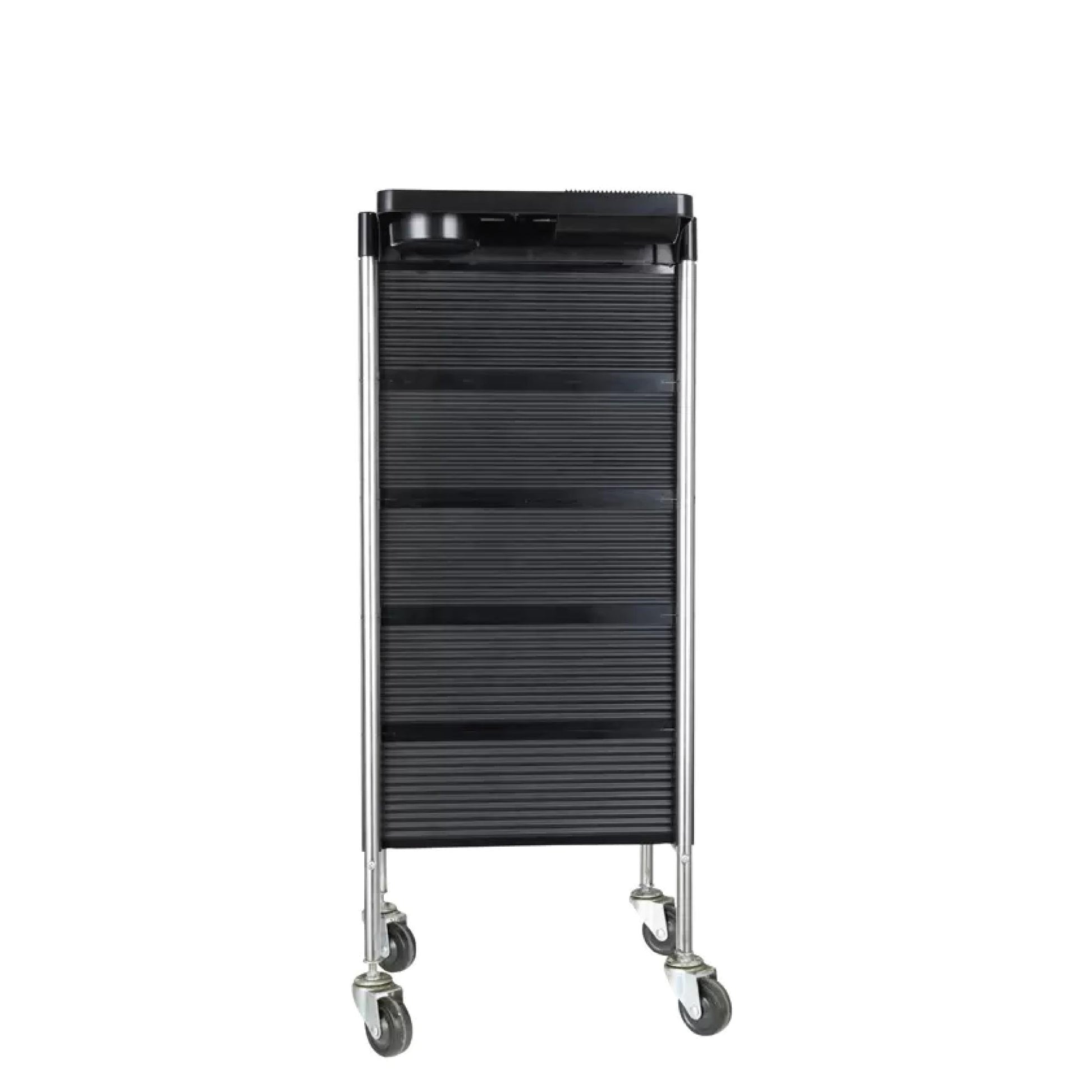 5 Drawer Hairdressing Trolley Black 90x30x36cm Hair Salon Beauty Rolling Cart V238-SUPDZ-39712755417168