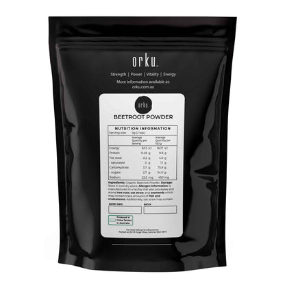Orku 400g Organic Beetroot Powder - 100% Pure Beet Root Powder - Beta vulgaris V238-SUPDZ-39739367555152