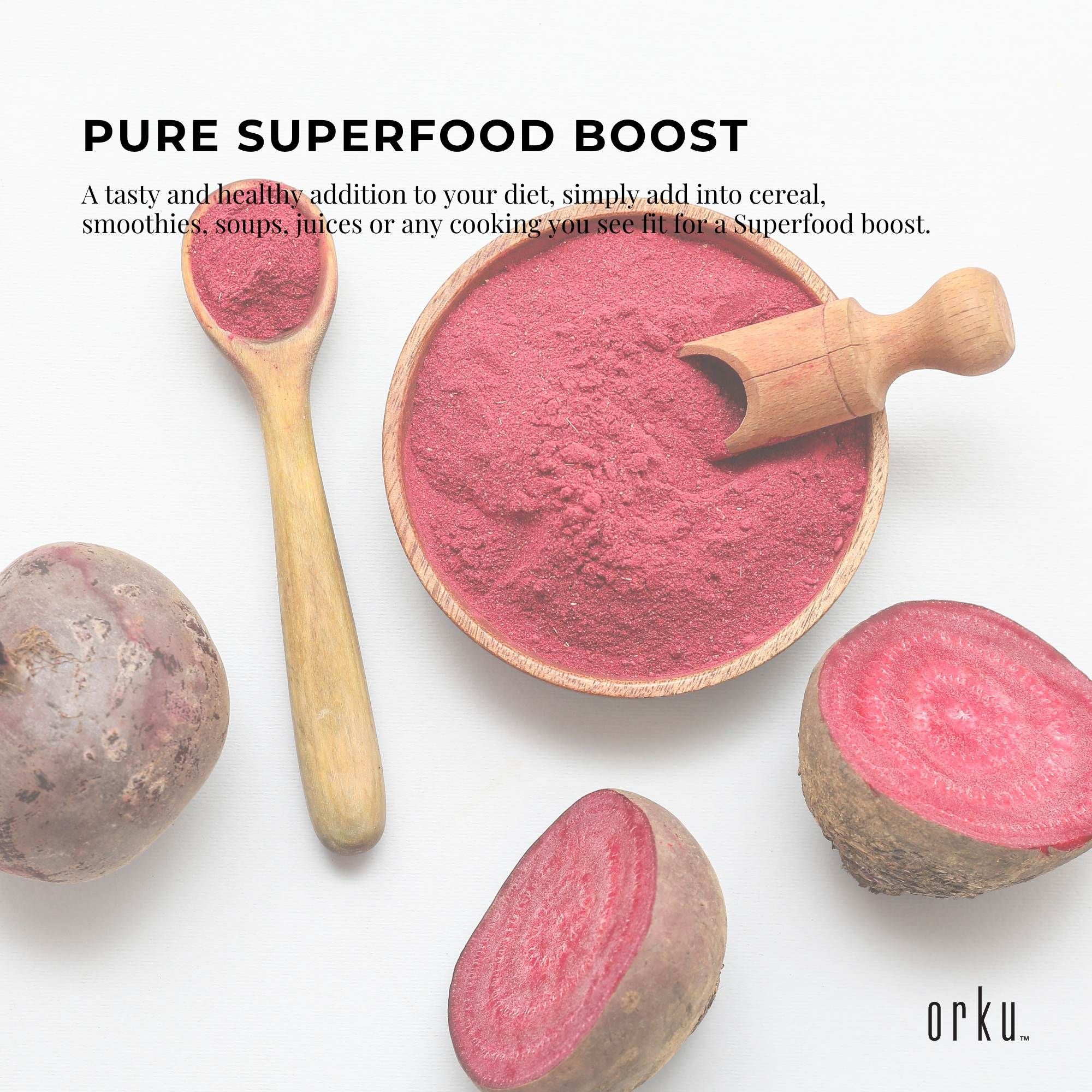 Orku 20Kg Organic Beetroot Powder - 100% Pure Beet Root Powder - Beta vulgaris V238-SUPDZ-39739368964176
