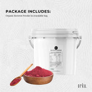 Orku 3Kg Organic Beetroot Powder - 100% Pure Beet Root Powder - Beta vulgaris V238-SUPDZ-39739371520080