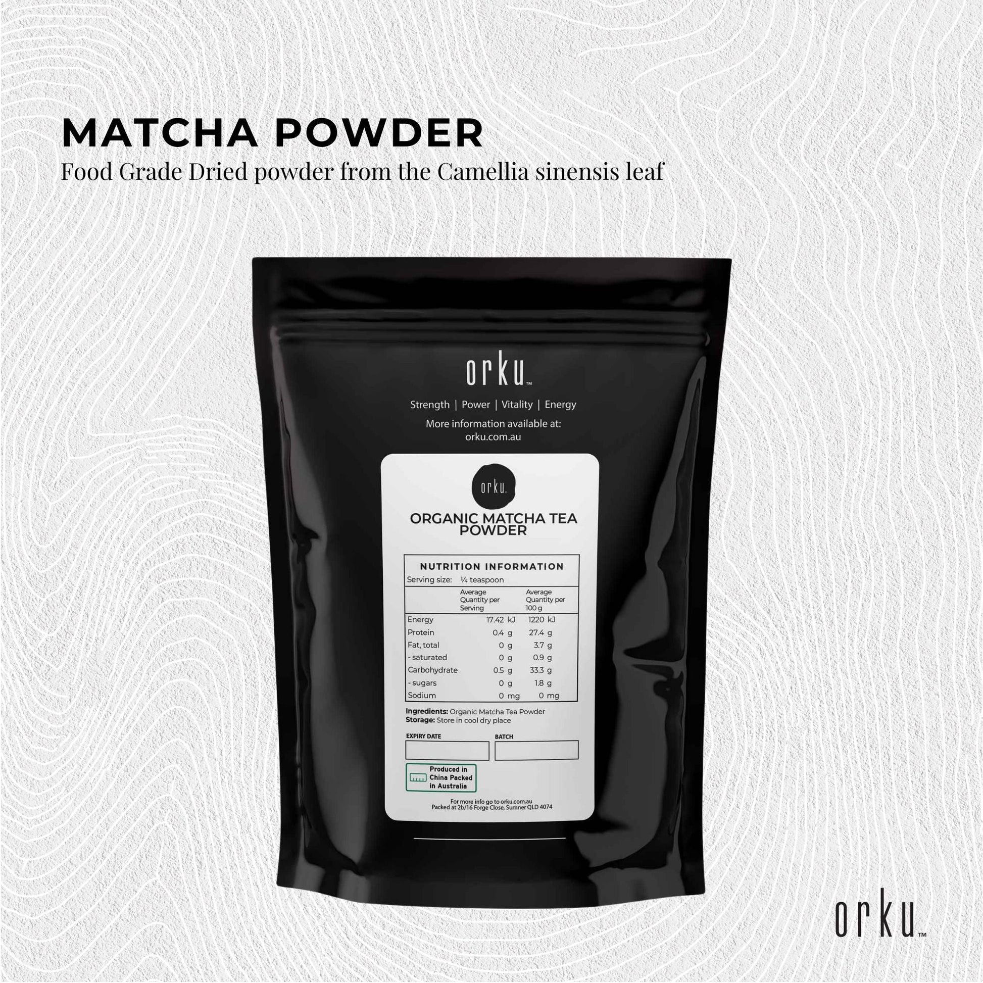 400g Organic Matcha Green Tea Powder Camellia Sinensis Leaf Supplement V238-SUPDZ-39745949565008