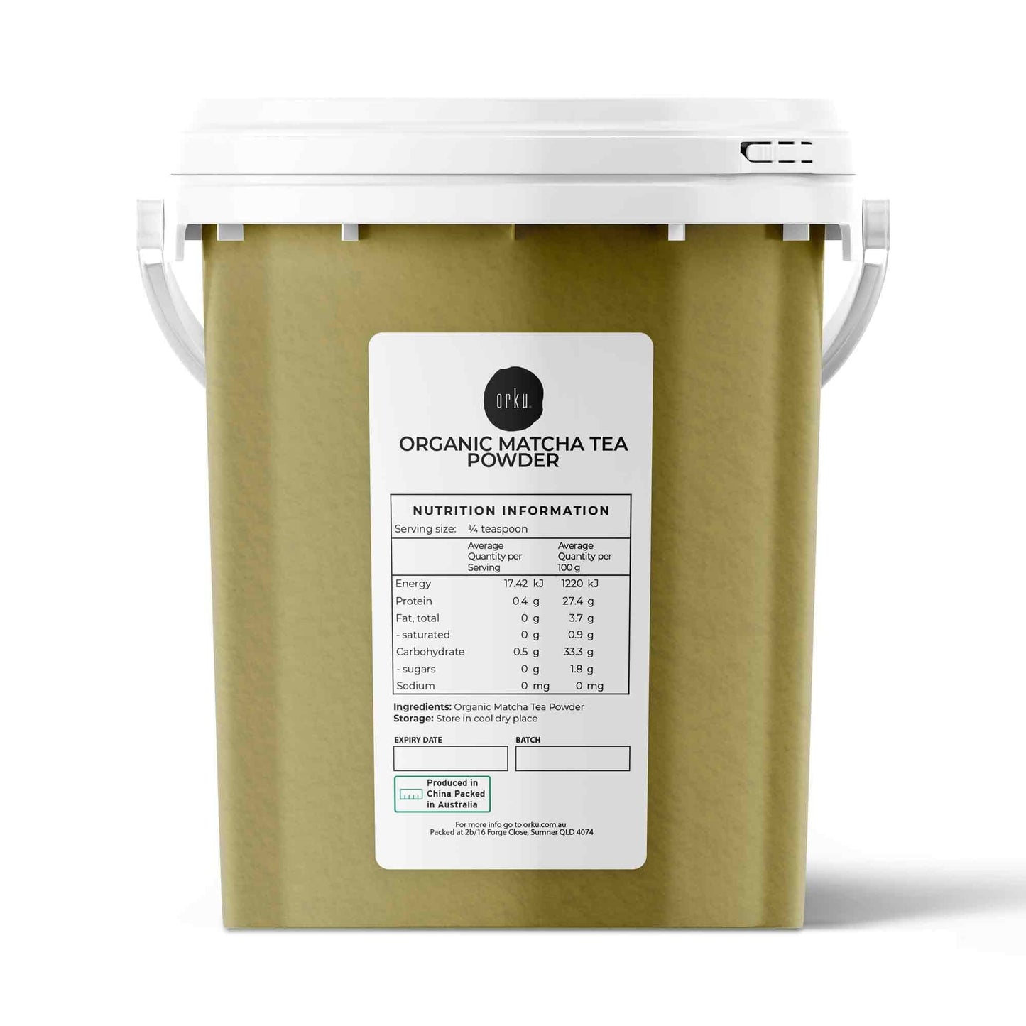 600g Organic Matcha Powder Tub Bucket Camellia Sinensis Green Tea Leaf V238-SUPDZ-39745952317520