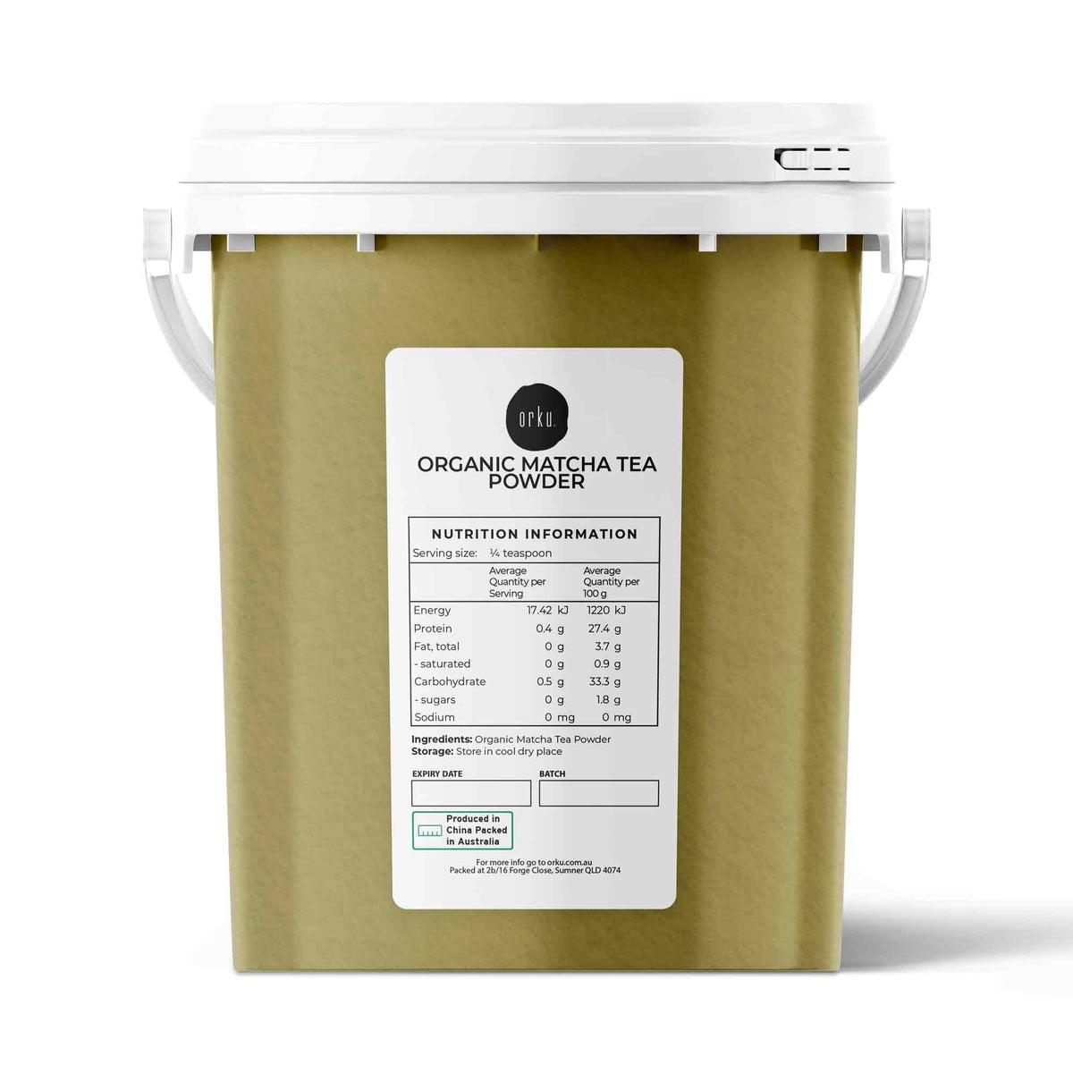 600g Organic Matcha Powder Tub Bucket Camellia Sinensis Green Tea Leaf V238-SUPDZ-39745952317520