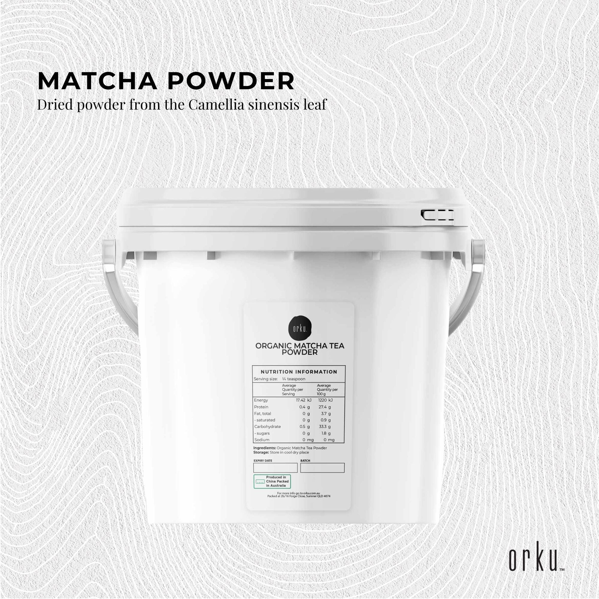 2.5Kg Organic Matcha Powder Tub Bucket Camellia Sinensis Green Tea Leaf V238-SUPDZ-39745952612432