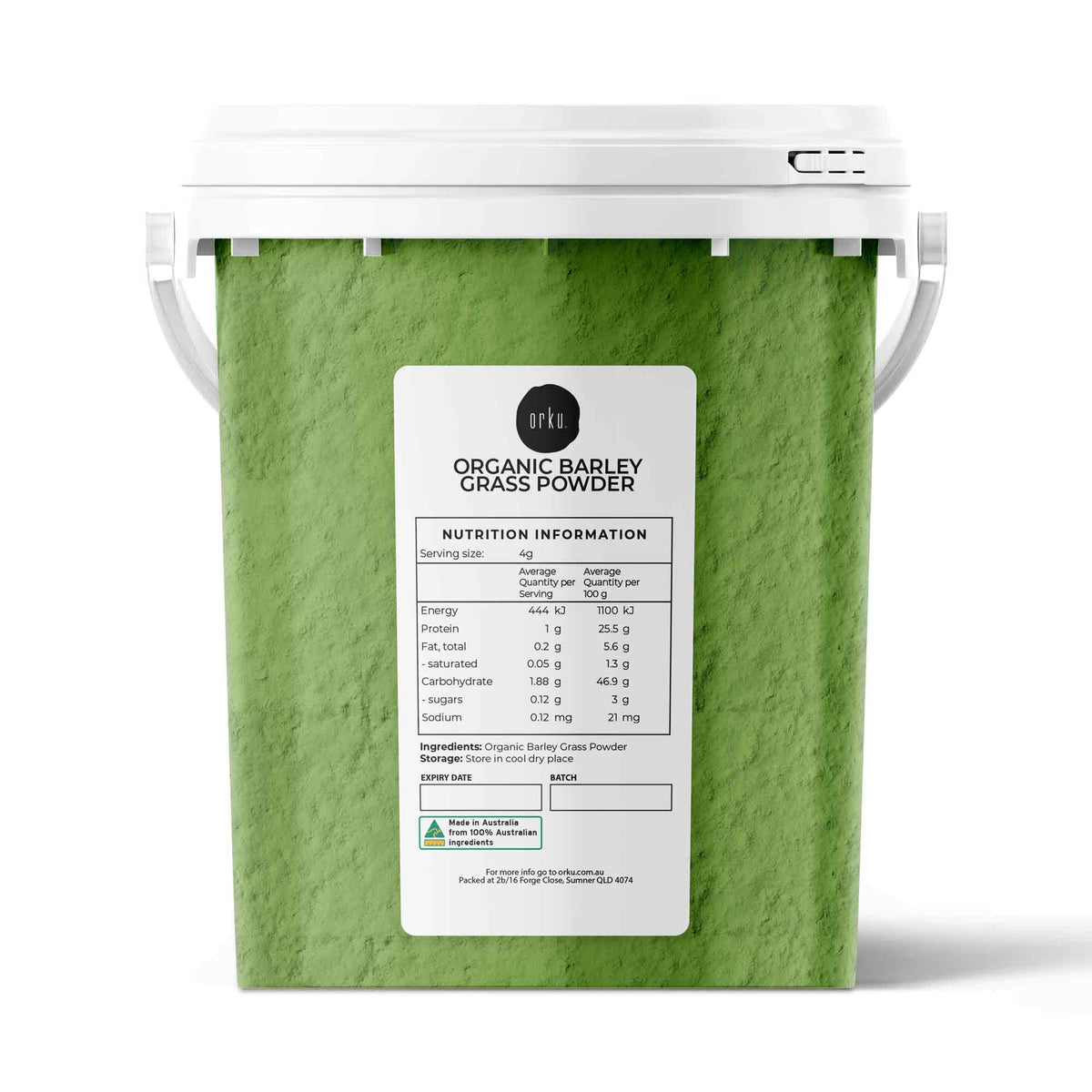 400g Organic Barley Grass Powder Tub Hordeum Vulgare Leaf Superfood Supplement V238-SUPDZ-39746772402256