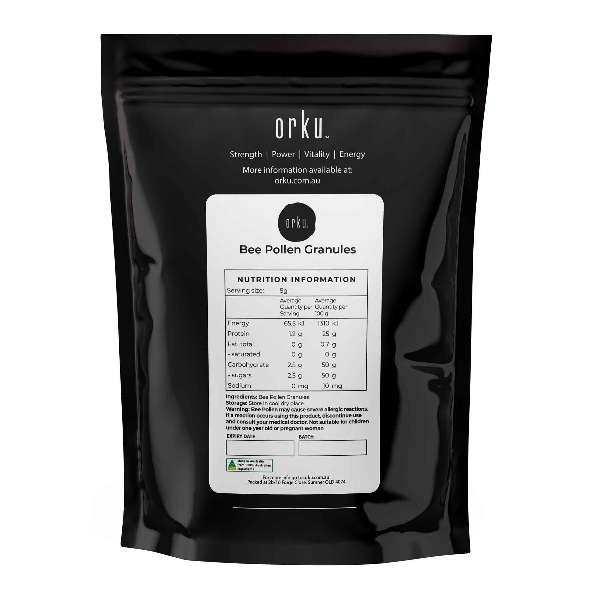 400g Bee Pollen Granules - 100% Australian Pure Raw Supplement V238-SUPDZ-39756558237776