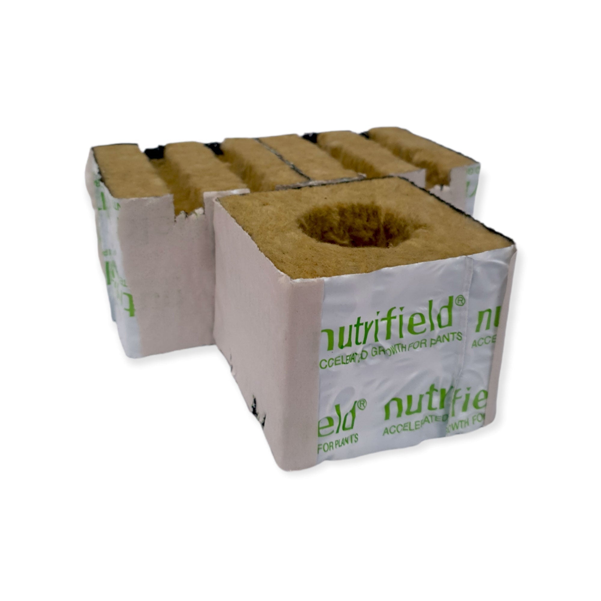 75x75x65mm Stonewool 8pk - Planting Propagation Growing Assist Block Nutrifield V238-SUPDZ-39778287222864