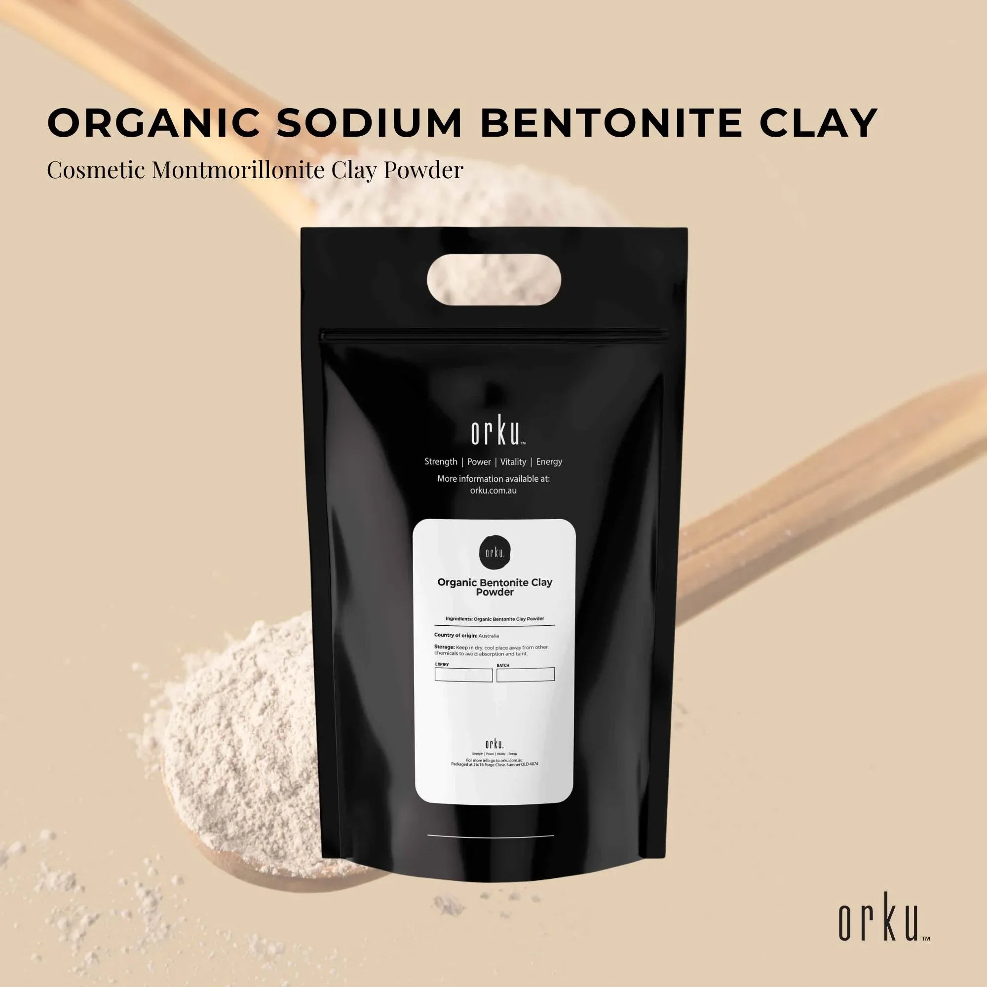 20Kg Organic Sodium Bentonite Clay Powder - Cosmetic Montmorillonite V238-SUPDZ-39789166755920