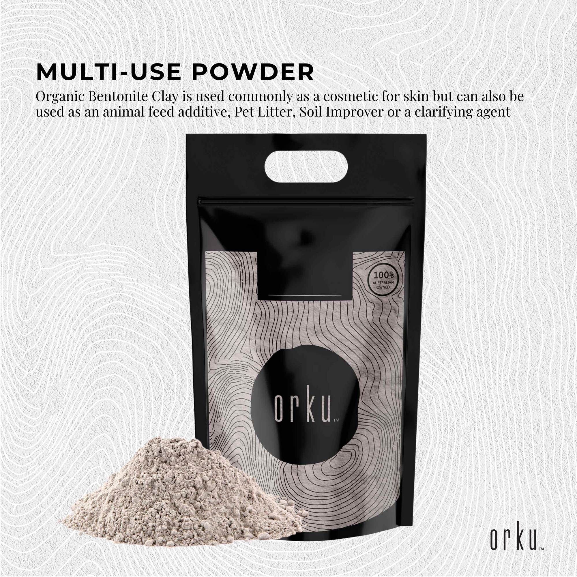 20Kg Organic Sodium Bentonite Clay Powder - Cosmetic Montmorillonite V238-SUPDZ-39789166755920