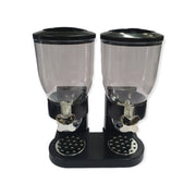 2 x 4L Double Cereal Dispenser Black - Round Rice Grains Countertop Storage V238-SUPDZ-39789730725968