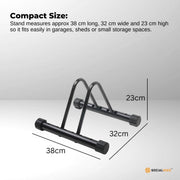 Social Hike Single Bike Rack Stand - Floor or Wall Adjustable Width Bicycle Holder V238-SUPDZ-39809444184144