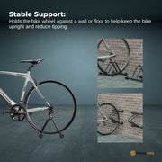 Social Hike Single Bike Rack Stand - Floor or Wall Adjustable Width Bicycle Holder V238-SUPDZ-39809444184144