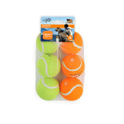 6 Pack Squeaking Tennis Ball - 6.5cm Squeaky Dog Puppy Play Fetch Outdoor Toy V238-SUPDZ-39868774613072