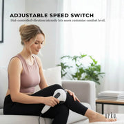 Orku Handheld Body Massager 4 Heads Adjustable Speed 28W Black V238-SUPDZ-39885947633744