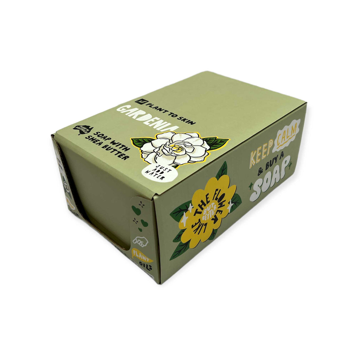 32x 100g Plant Oil Soap Gardenia Scented - Pure Natural Vegetable Bar V238-SUPDZ-39893992669264