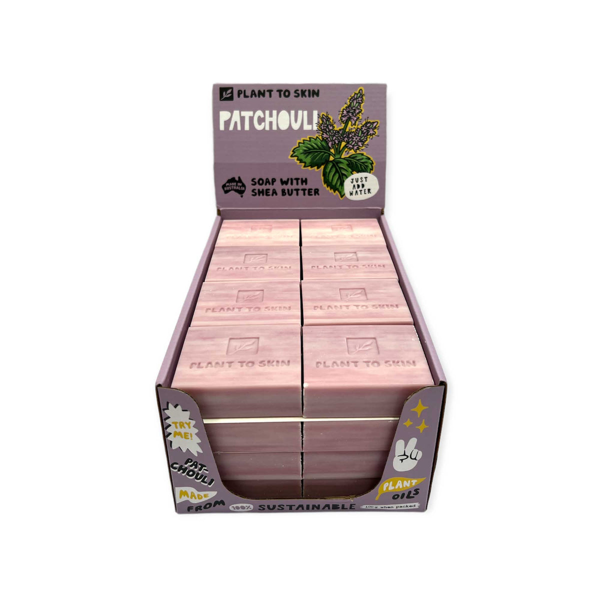 32x 100g Plant Oil Soap Patchouli Scented - Pure Natural Vegetable Bar V238-SUPDZ-39893994176592