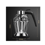 200ml Oil Honey Dispenser - Syrup Sauce Glass Pourer - Diamond Pot and Stand V238-SUPDZ-39950963802192