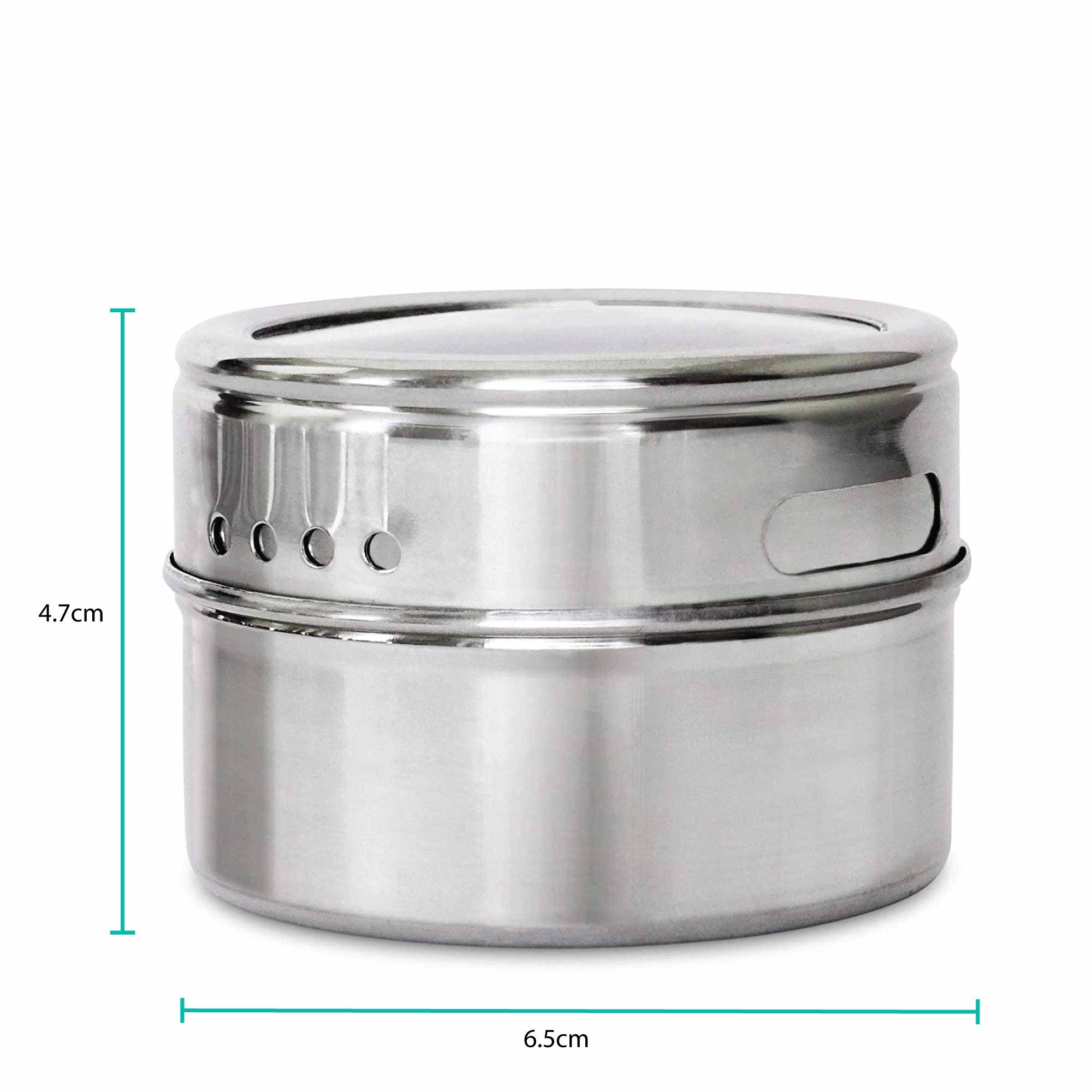 150g Magnetic Spice Jar Stainless Steel Tin - Herb Seasoning Storage Container V238-SUPDZ-39963155497040