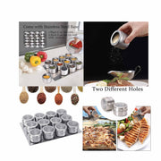 150g Magnetic Spice Jar Stainless Steel Tin - Herb Seasoning Storage Container V238-SUPDZ-39963155497040