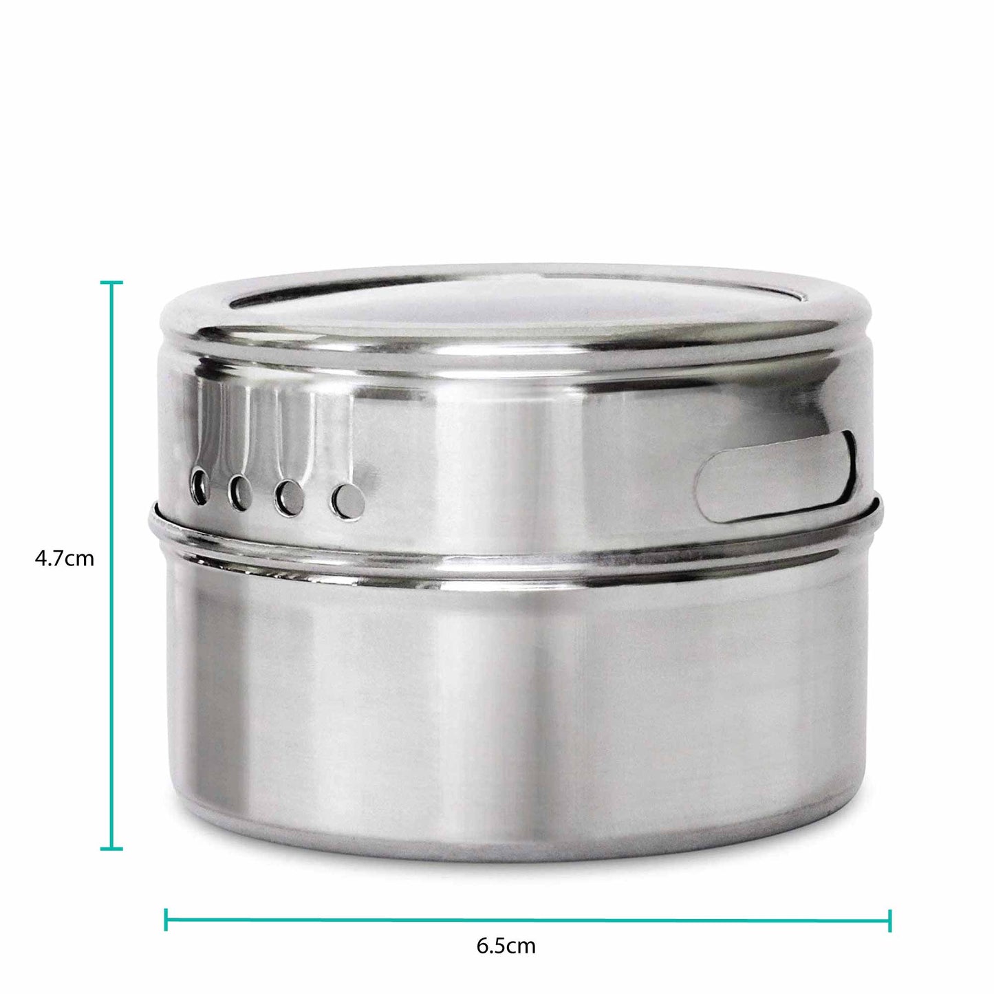 12 Magnetic Spice Jar Tins and Steel Plate - 150g Seasoning Storage Containers V238-SUPDZ-39963225227344
