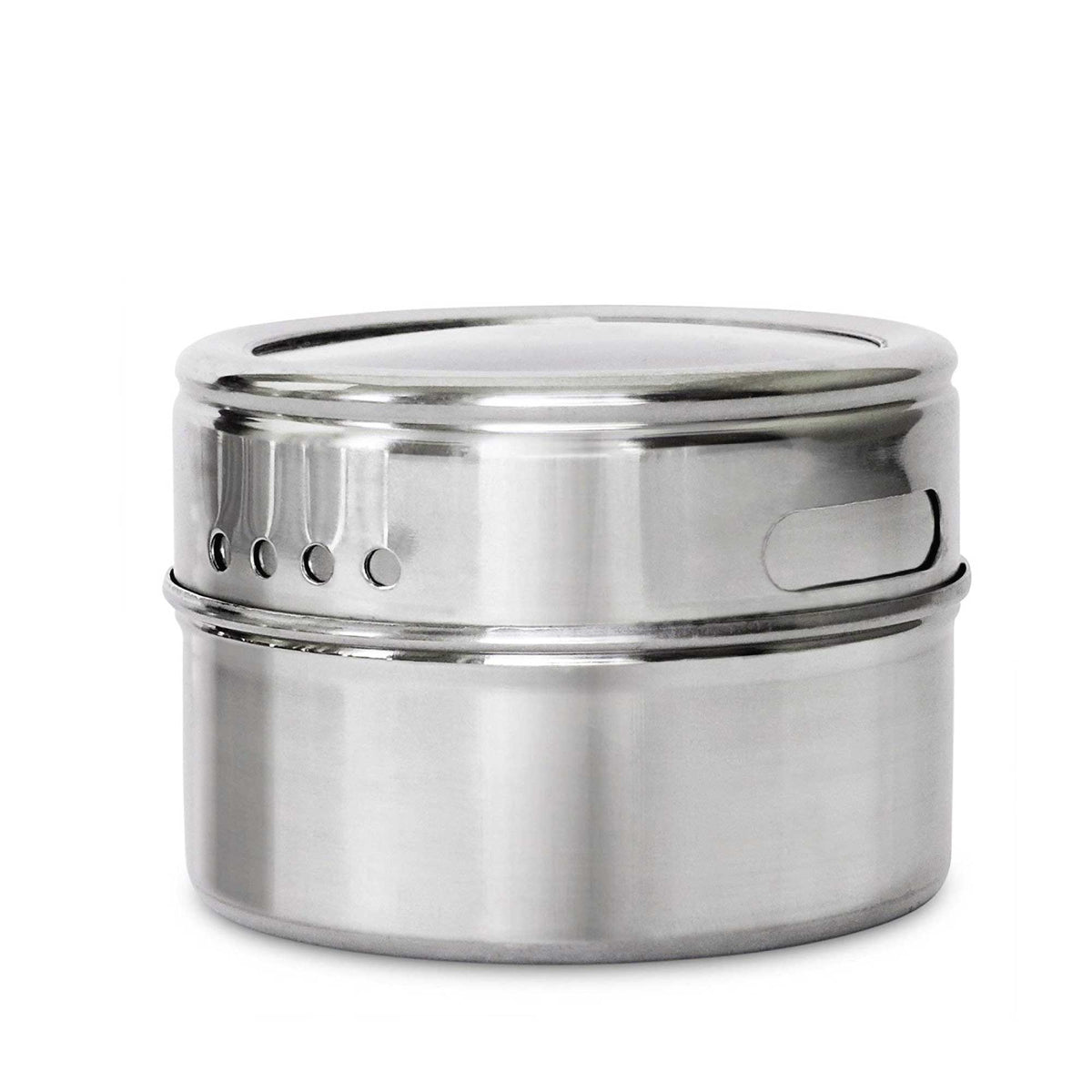 9 Magnetic Spice Jar Tins and Steel Rack - 150g Seasoning Storage Containers V238-SUPDZ-39963280277584