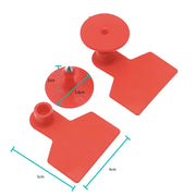 1-100 Cattle Number Ear Tags 5x4cm Set - Small Red Pig Goat Livestock Label V238-SUPDZ-39973726224464