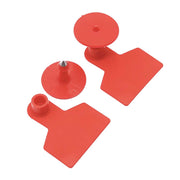 100x Cattle Ear Tags Set - 5x4cm Small Red Blank Cow Pig Sheep Livestock Label V238-SUPDZ-39973737037904