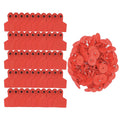 100x Cattle Ear Tags Set - 6x7cm Medium Red Blank Cow Pig Sheep Livestock Label V238-SUPDZ-39973737693264