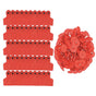100x Cattle Ear Tags Set - 6x7cm Medium Red Blank Cow Pig Sheep Livestock Label V238-SUPDZ-39973737693264