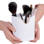 4 Slot Makeup Brush Organiser Bucket - Cosmetic Tool Storage Divider Tin V238-SUPDZ-39983870246992