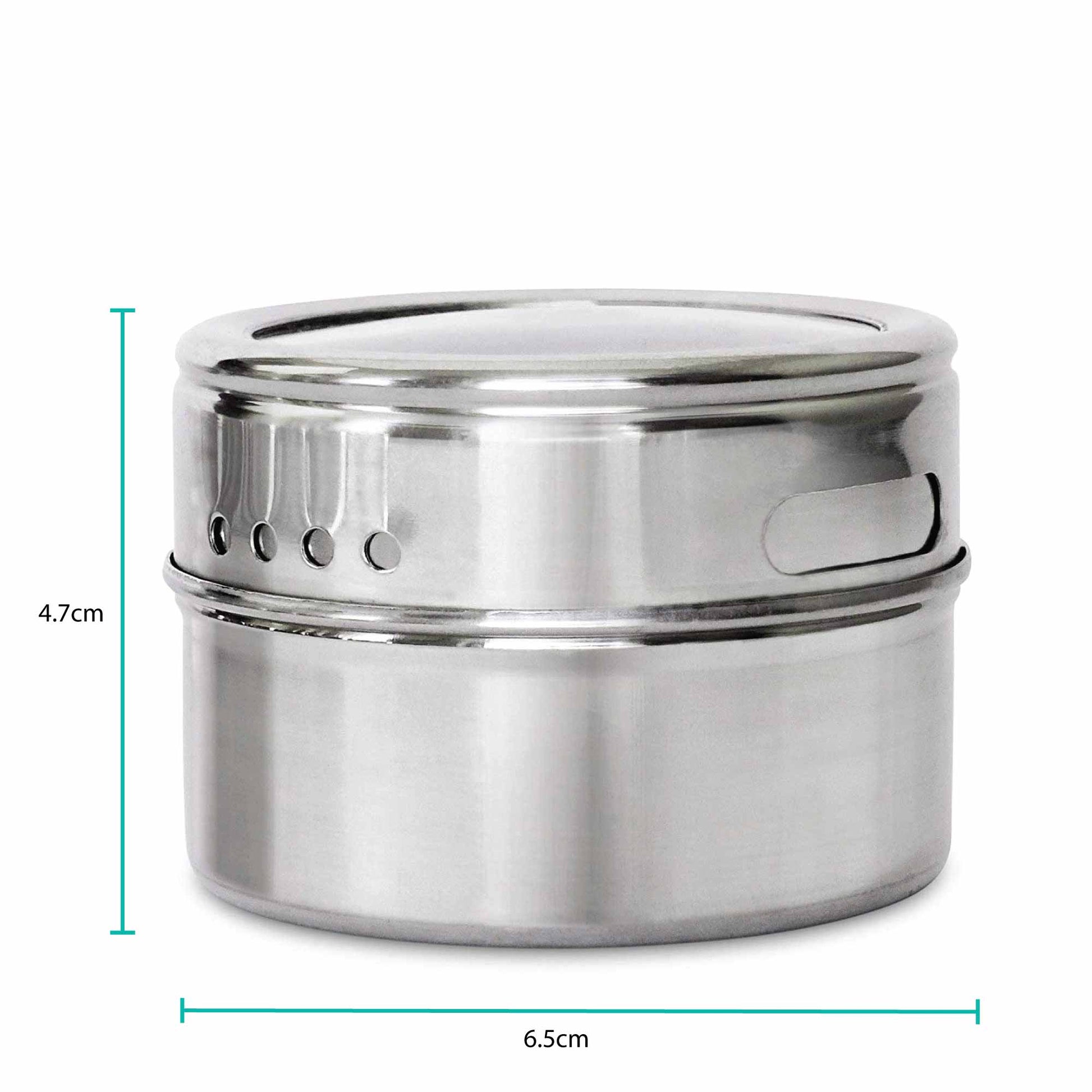 50x 150g Magnetic Spice Jar Stainless Steel Tin Herb Seasoning Storage Container V238-SUPDZ-39988128415824