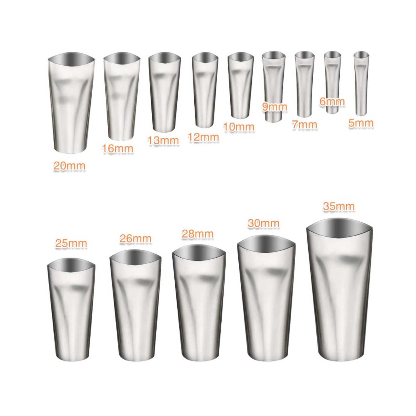14pc Stainless Steel Caulking Nozzles - Sealant Applicator Accessory Tool Set V238-SUPDZ-39991701831760