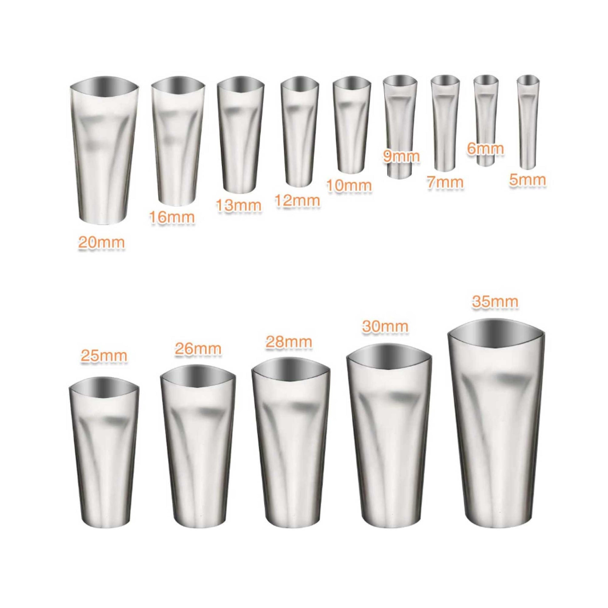 14pc Stainless Steel Caulking Nozzles - Sealant Applicator Accessory Tool Set V238-SUPDZ-39991701831760