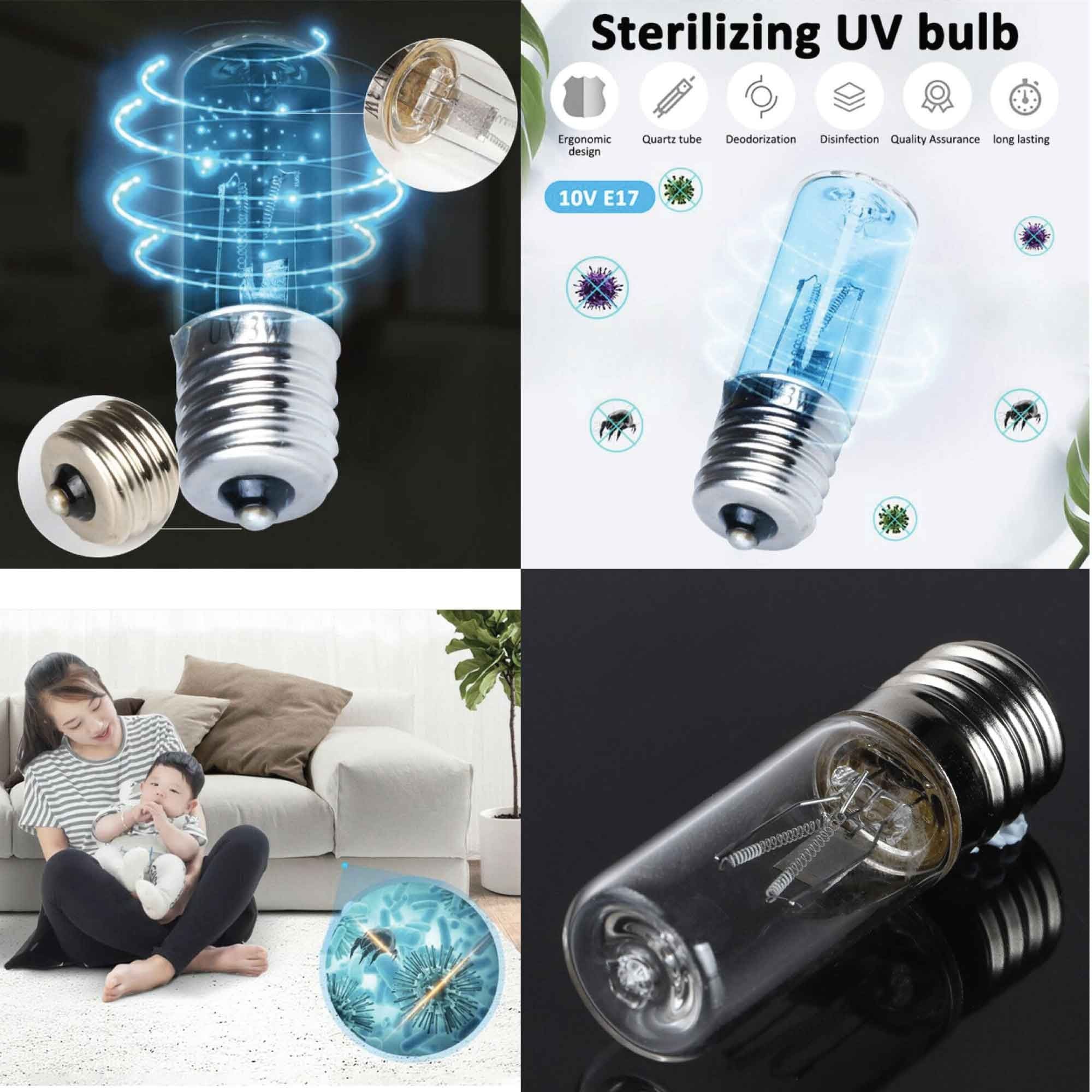 3W Replacement UV Light Lamp Bulb Sterilising Disinfecting Germicidal Ozone V238-SUPDZ-39993681215568