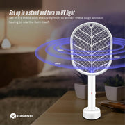 2 in 1 Rechargeable Mosquito Swatter - Electronic Fly Insect Bug Zapper Racket V238-SUPDZ-40003294494800