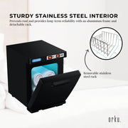 Orku 5L Black Electric Hand Towel Warmer Mini UV Steriliser Cabinet Salon Heater V238-SUPDZ-40009125757008