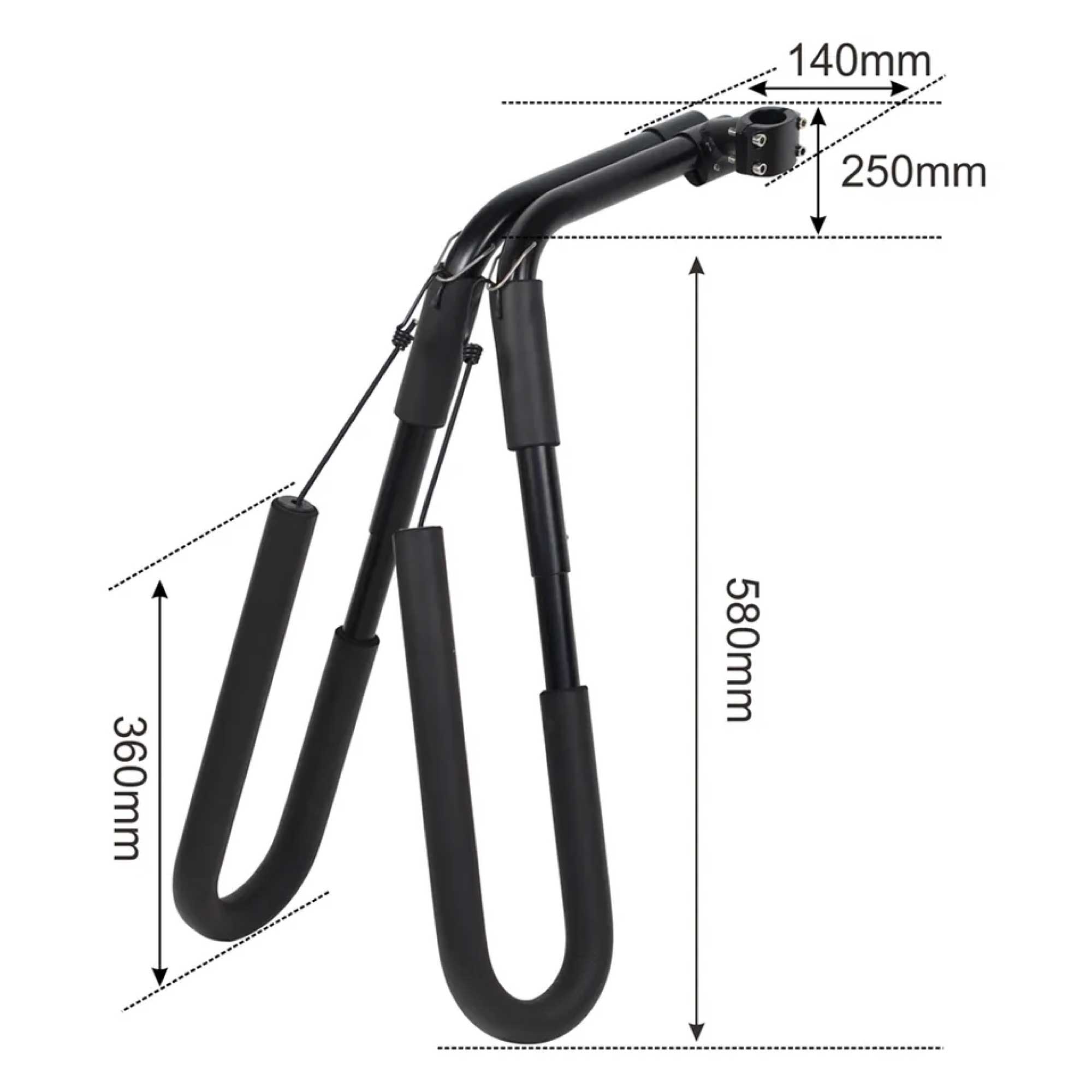 Surfboard Bike Rack - Paddle Board Carrier Bicycle Storage Holder V238-SUPDZ-40020834287696