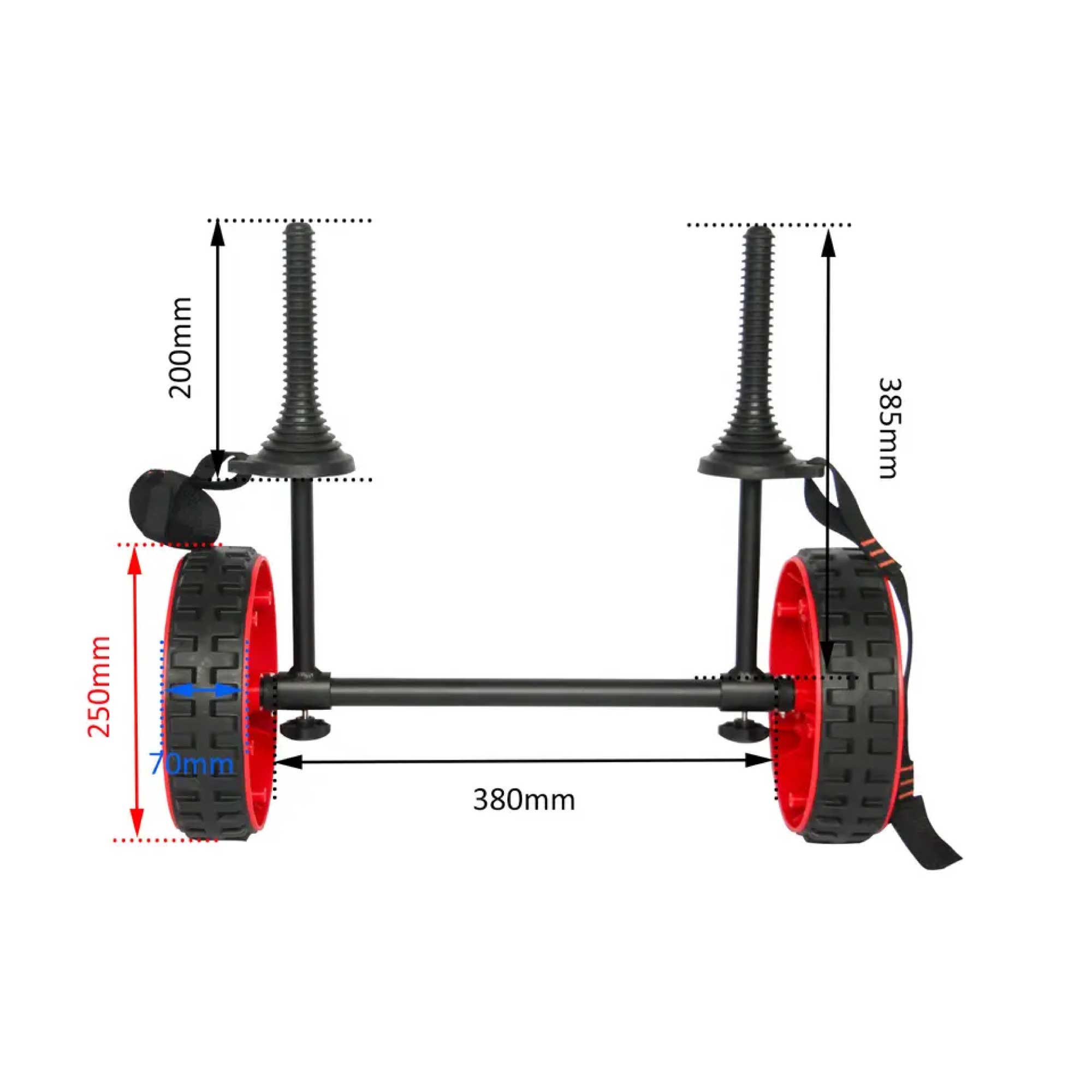 Sit On Top Kayak Trolley - Beach Canoe Boat Transporter Cart V238-SUPDZ-40020893761616