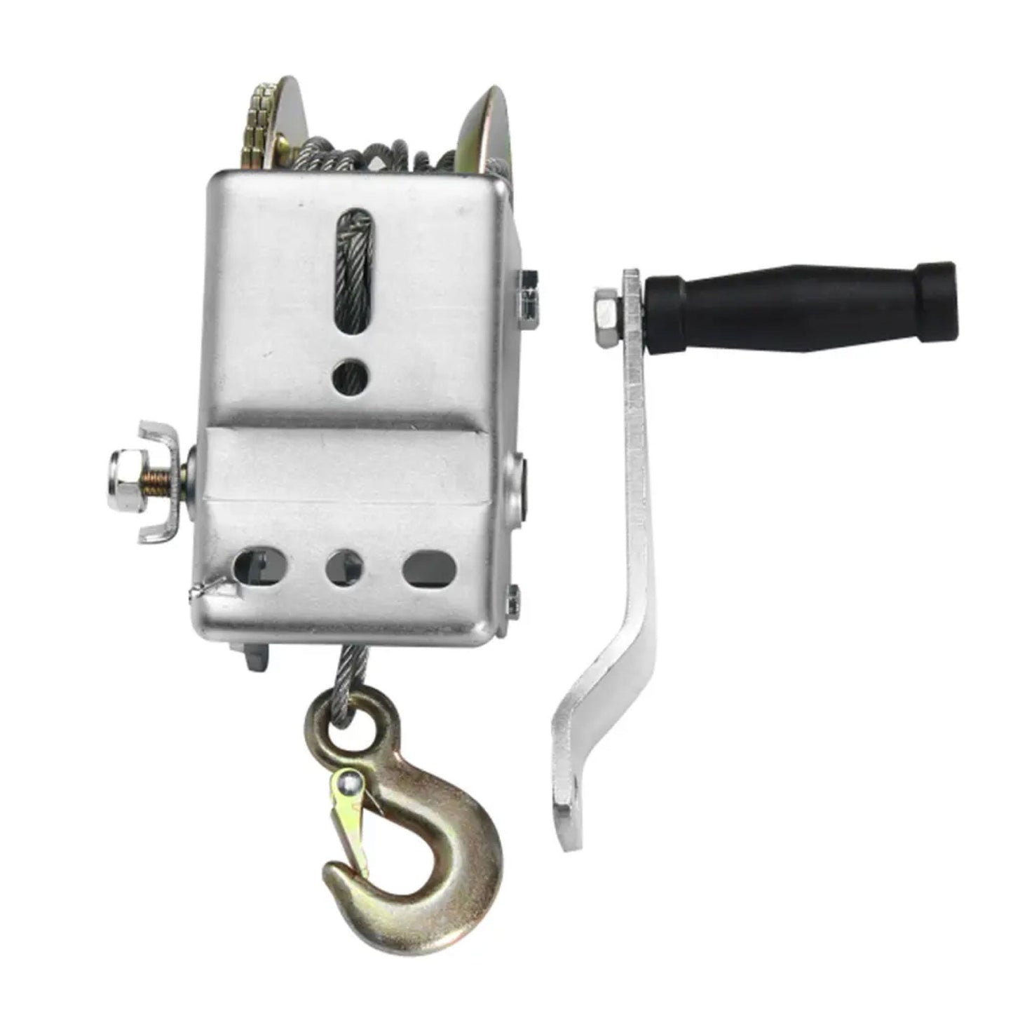 1200lb Manual Hand Winch Steel Wire - Boat Jet Ski Marine Trailer Crank 500KG V238-SUPDZ-40031296356432